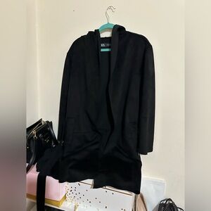 Zara Black Hooded Trench Coat